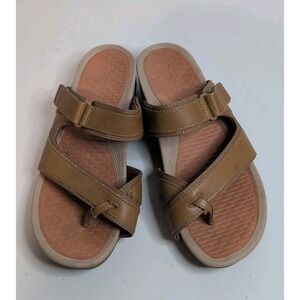 Baretraps Women's Serita Sandals Cognac Brown Adjustable Strap Comfort Shoe 10W